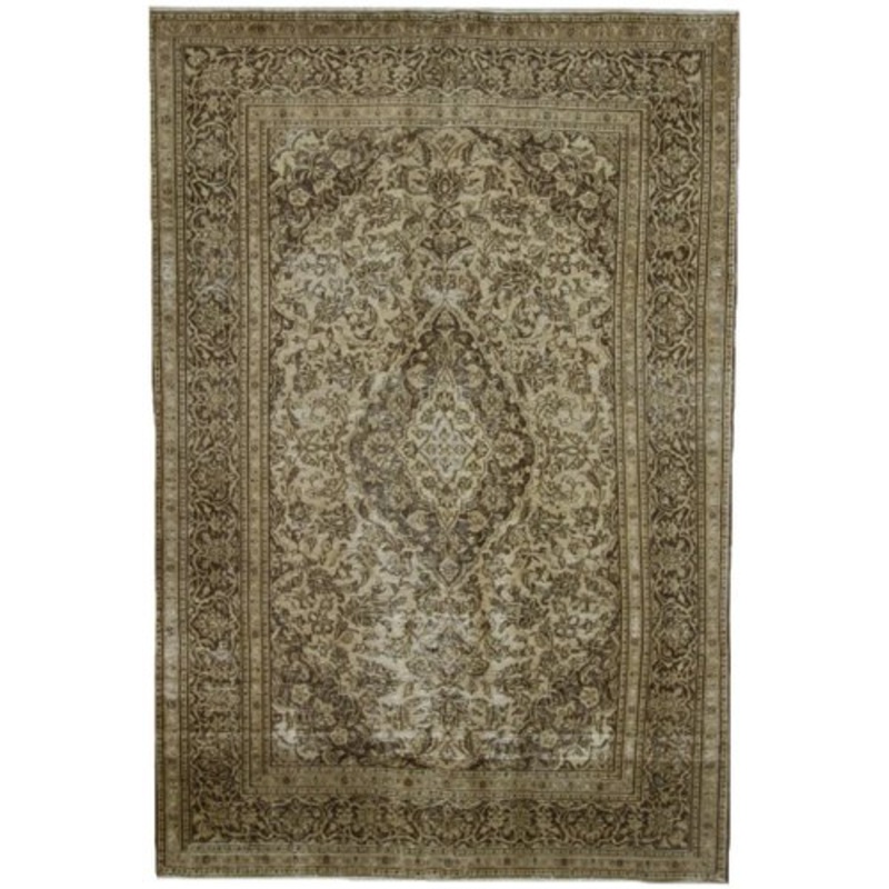 Vintage Hand-Knotted Middle Eastern Rug for sale at Pamono-SZS-2143270