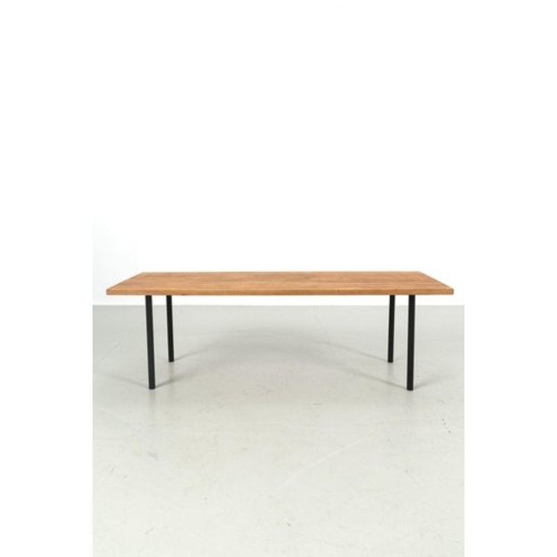 Vintage Slatted Wood Bench for sale at Pamono