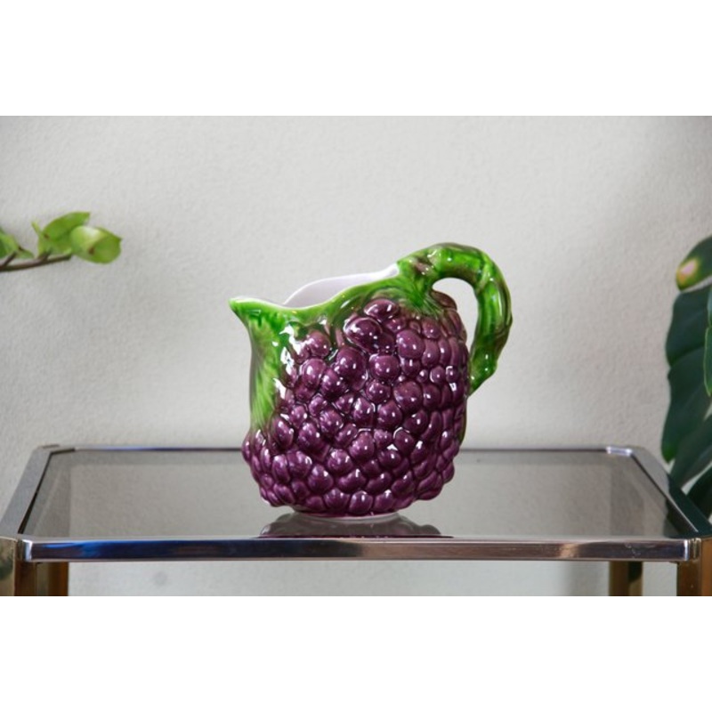 Vintage UvaFruit Ceramic Jug, Italy, 1970s for sale at Pamono