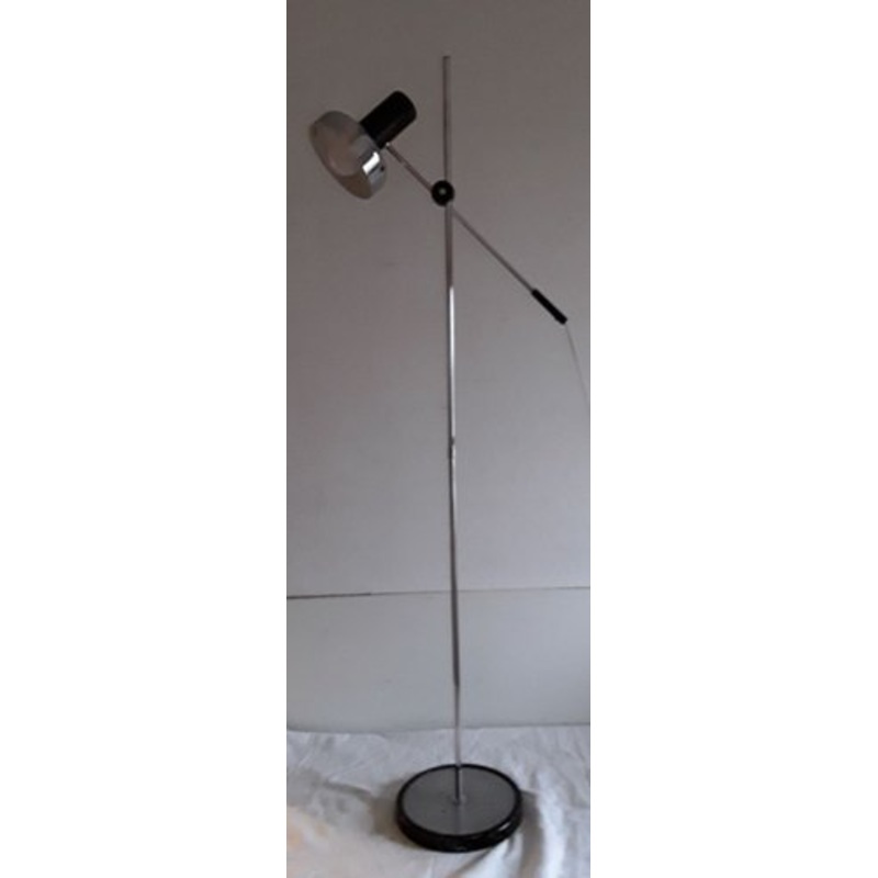 Adjustable Chromed Metal Floor Lamp, 1970s for sale at Pamono