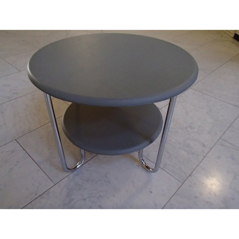 Bauhaus Plastic Cover Coffee Table, 1940s for sale at Pamono