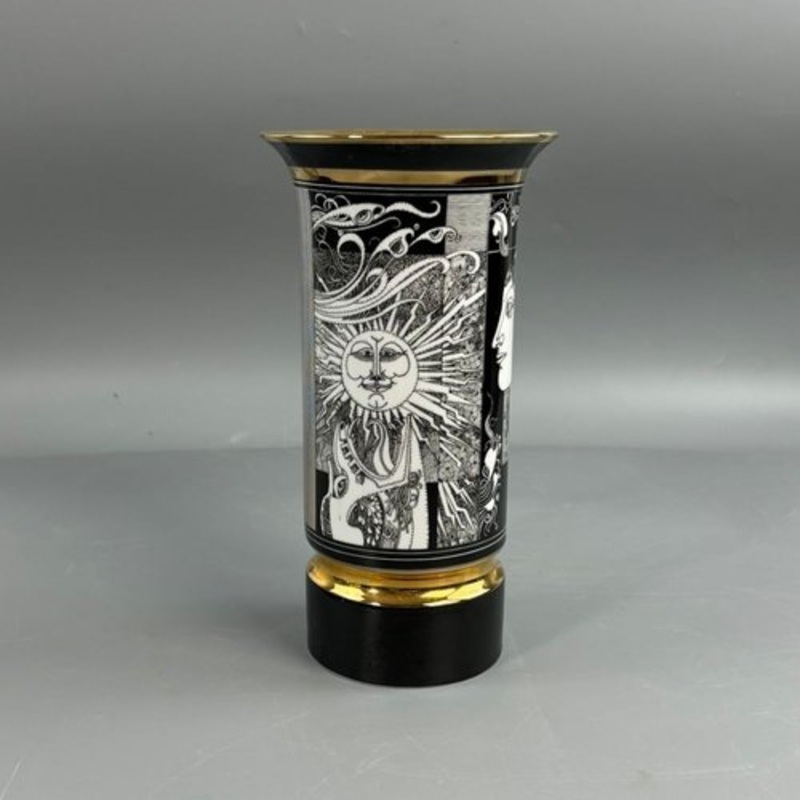 Hollhzi Sunlite Vase by Endre Szsz, 1950s for sale at Pamono