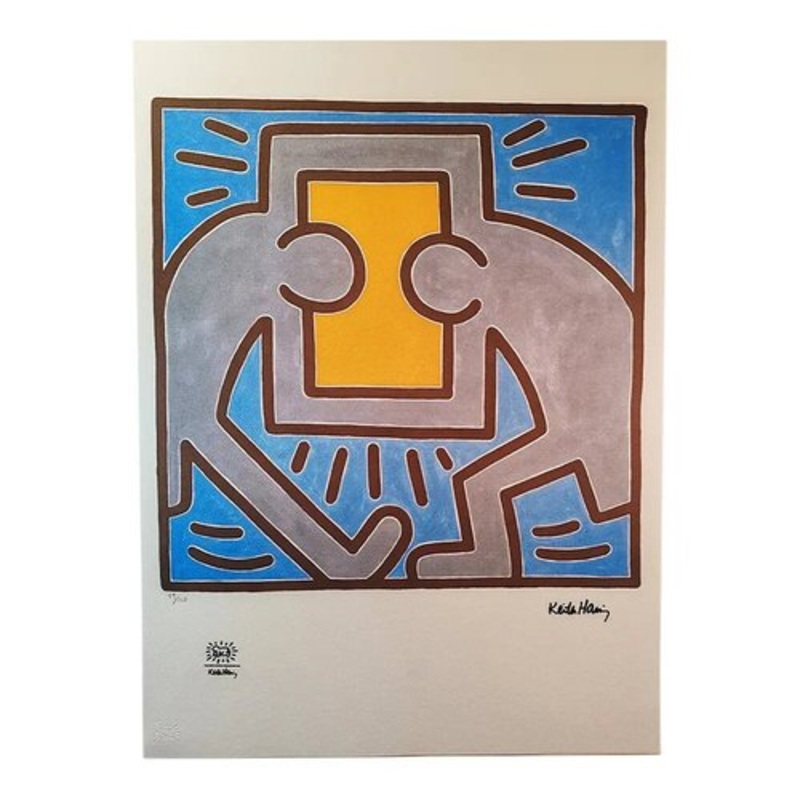 Keith Haring, Composition, Lithograph, 1990s for sale at Pamono