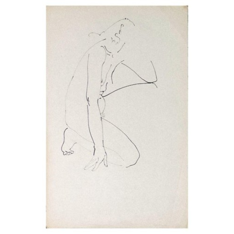 Louis Touchagues, Nude of Woman, Artwork, Mid-20th Century for sale at Pamono