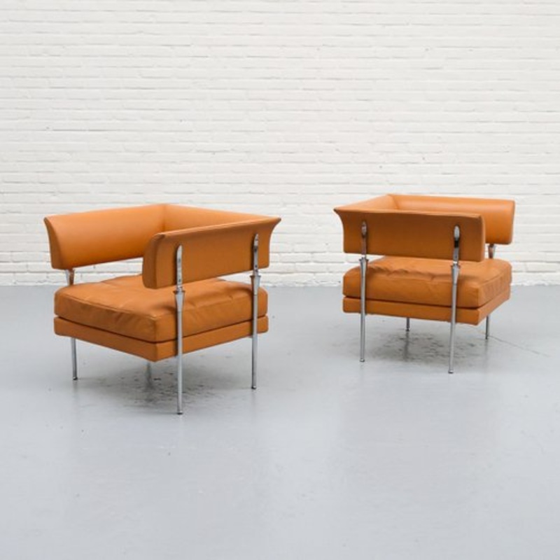 Set of Hydra Castor Armchair by Luca Scacchetti for Poltrona Frau, 1990s for sale at Pamono