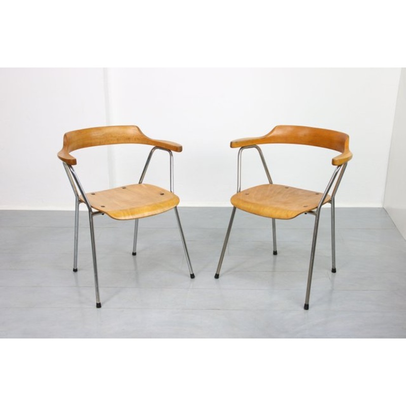 Set of Mid-Century 4455 Dining Chairs by Niko Kralj for Stol Kamnik for sale at Pamono