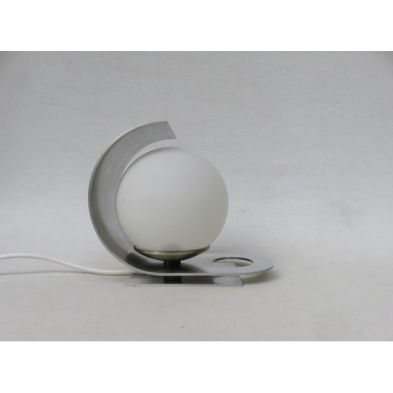 Small Italian Aluminum Table Lamp by Pia Guidetti Crippa for Lumi, 1970s for sale at Pamono