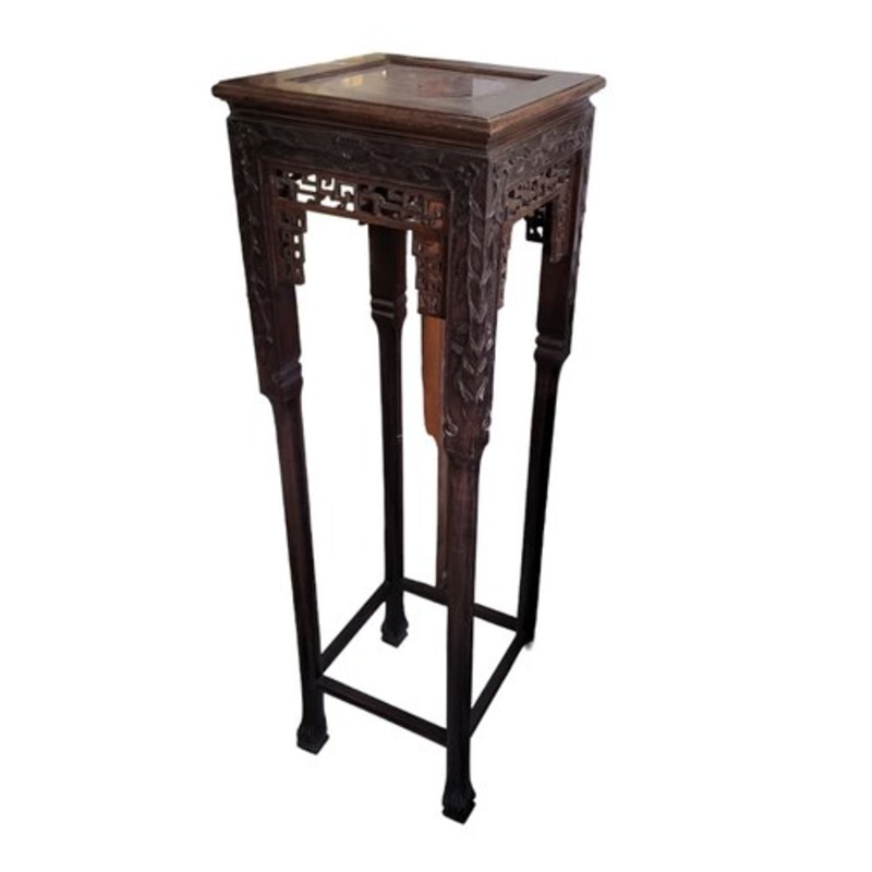 Tall Chinese Table with Marble Top for sale at Pamono