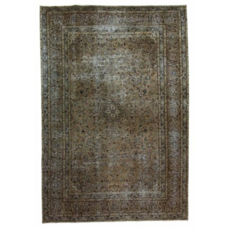 Vintage Hand-Knotted Middle Eastern Rug for sale at Pamono-SZS-2143252