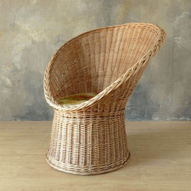 Vintage Rattan Chair, 1960s for sale at Pamono