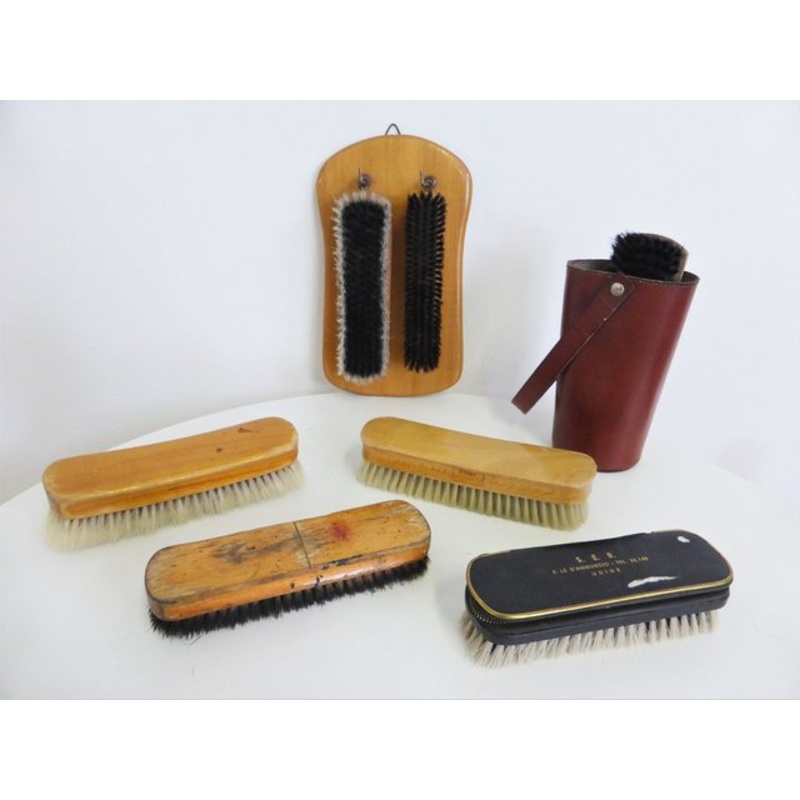 Vintage Shoe Brushes, 1960s, Set of 9 for sale at Pamono