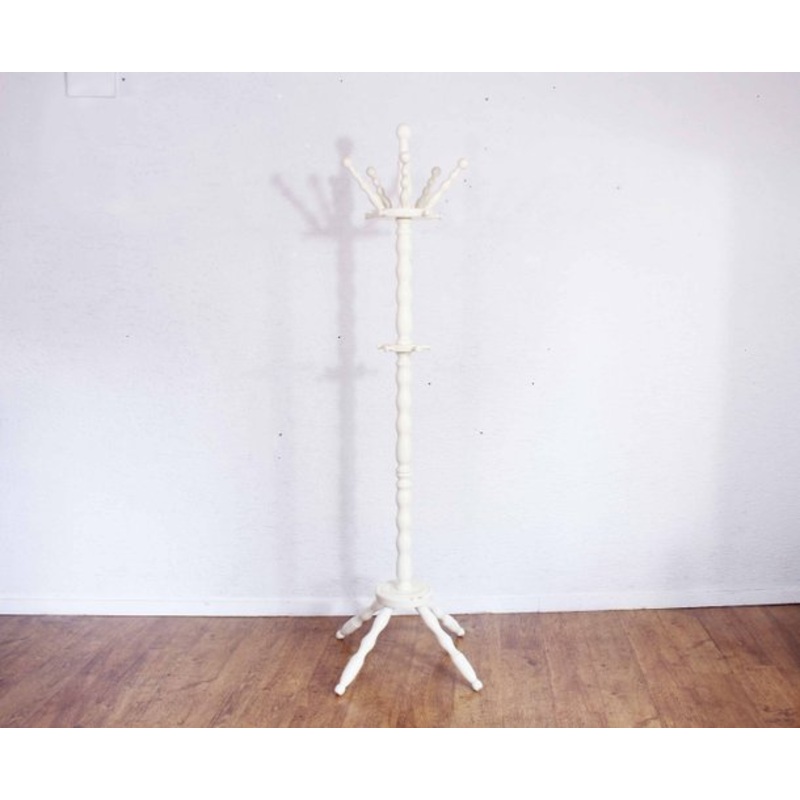 Vintage Solid Wood Coat Rack for sale at Pamono