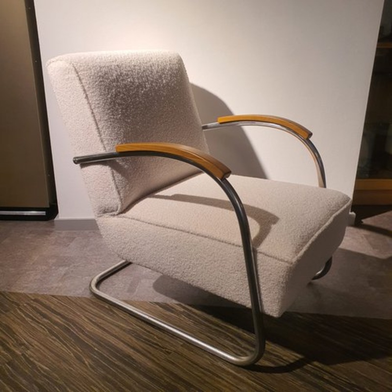 Vintage Tubular Cantilever Armchair for sale at Pamono