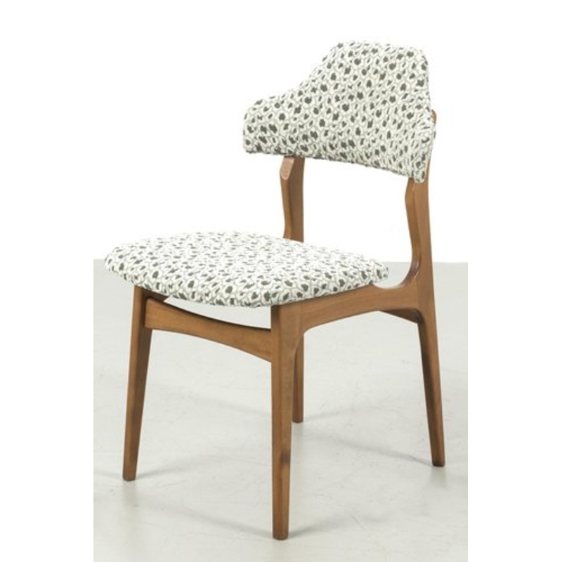 Vintage Upholstered Wood Chair for sale at Pamono