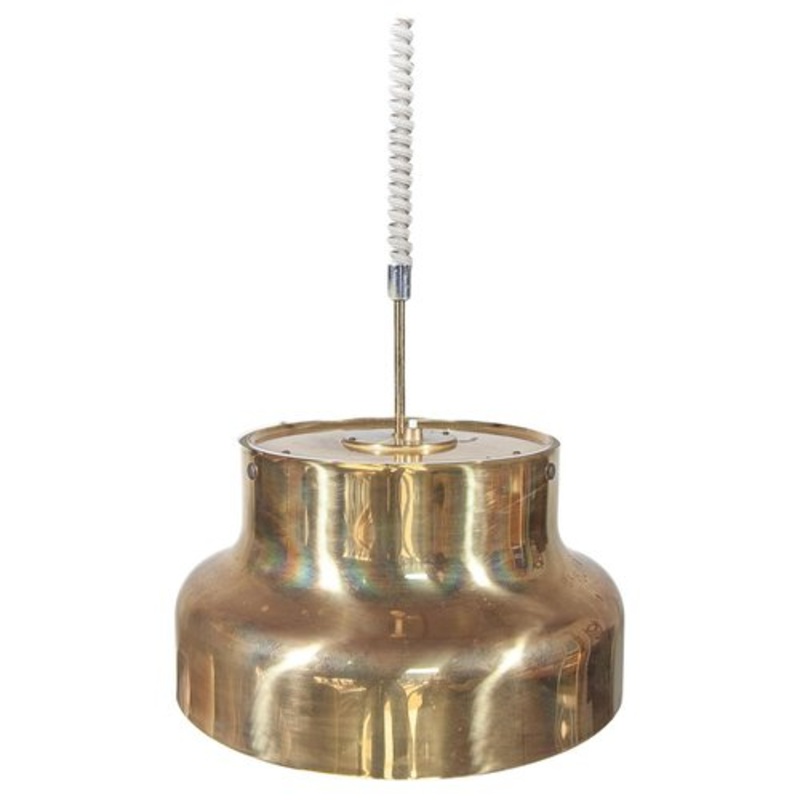 Bumling Pendant Lamp in Brass attributed to Anders Pehrson for Atelj Lyktan, 1970s for sale at Pamono