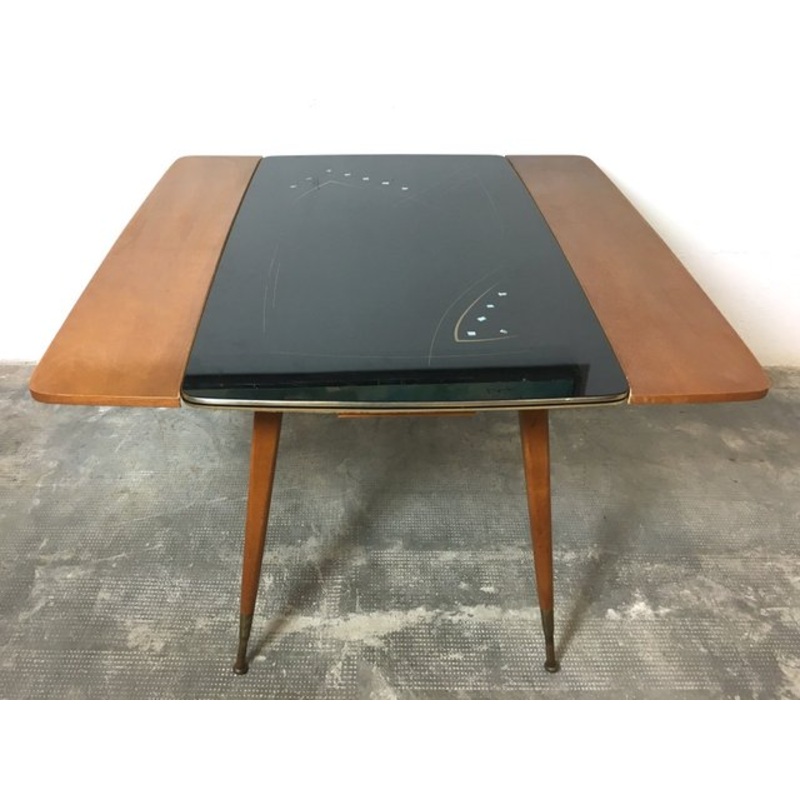 Coffee Table with Glass Shelf, 1950s for sale at Pamono