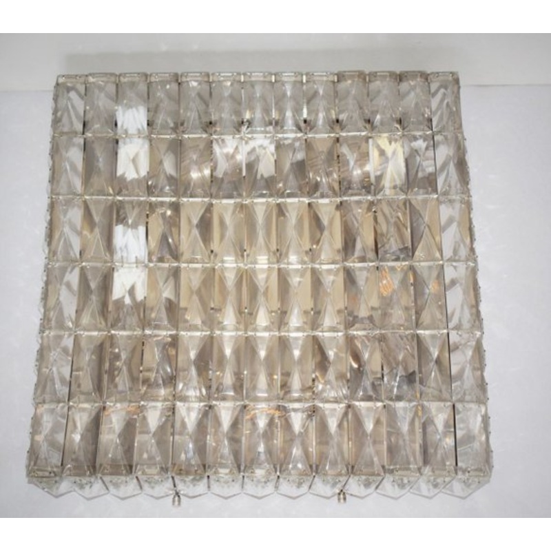 Crystal Glass Ceiling Lamp from Bakalowits & Shne, 1960s for sale at Pamono