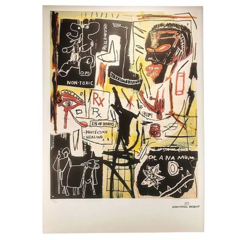 Jean-Michel Basquiat, Composition, Lithograph, 1980s for sale at Pamono-YHS-2158023