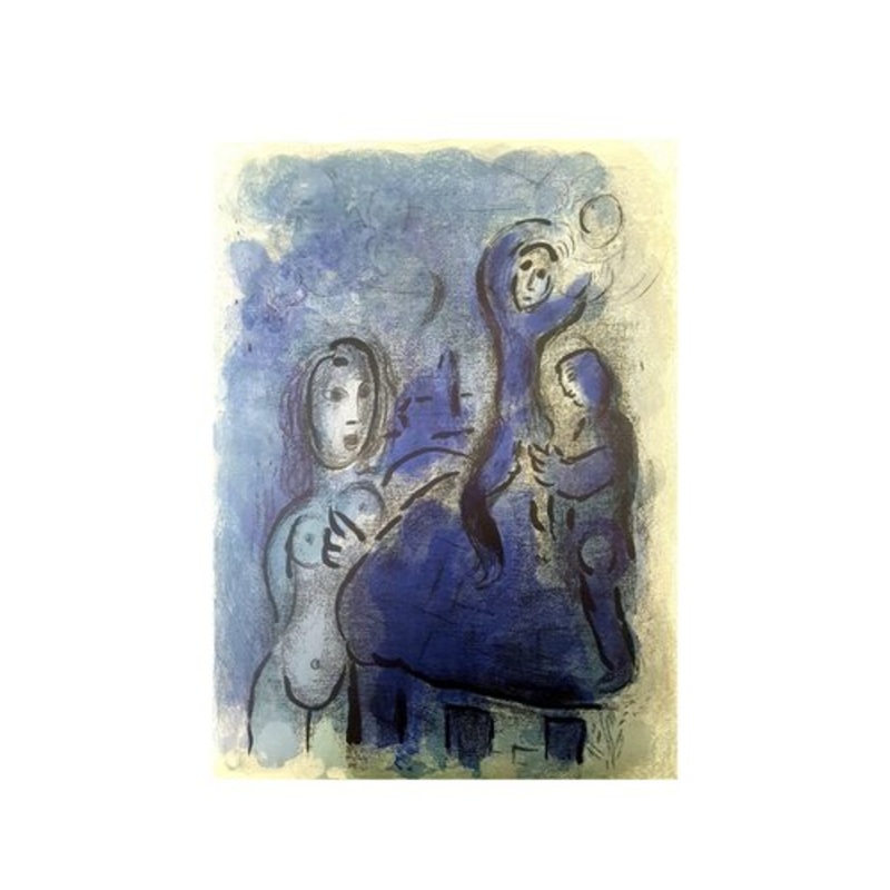 Marc Chagall – The Bible – Rahab and the Spies of Jericho – Original Lithograph 1960 for sale at Pamono