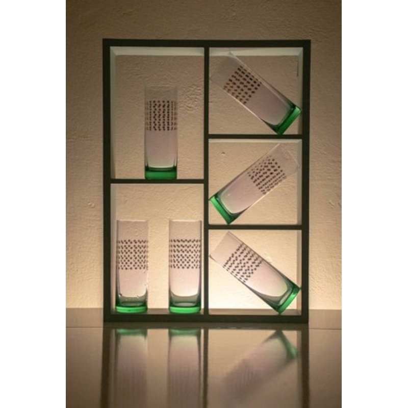 Murano Crystal Martini Glasses by Carlo Moretti, Set of 6 for sale at Pamono