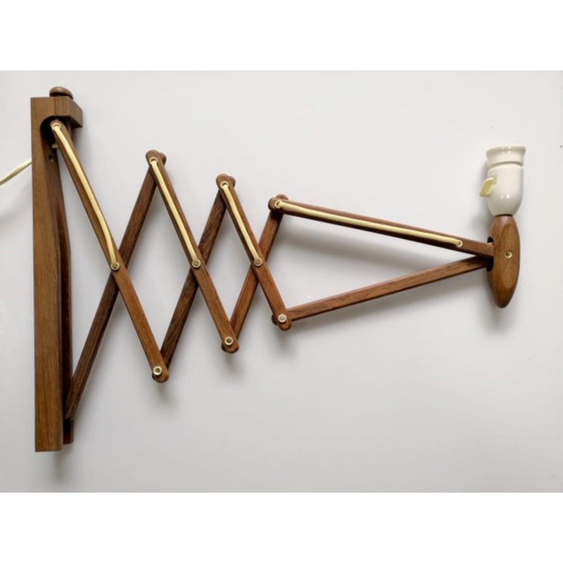 Scissor Sconce by Erik Hansen for Le Klint, 1970s for sale at Pamono