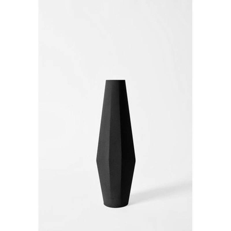 Small Marchigue Vase in Black Concrete by Stefano Pugliese for Crea Concrete Design for sale at Pamono