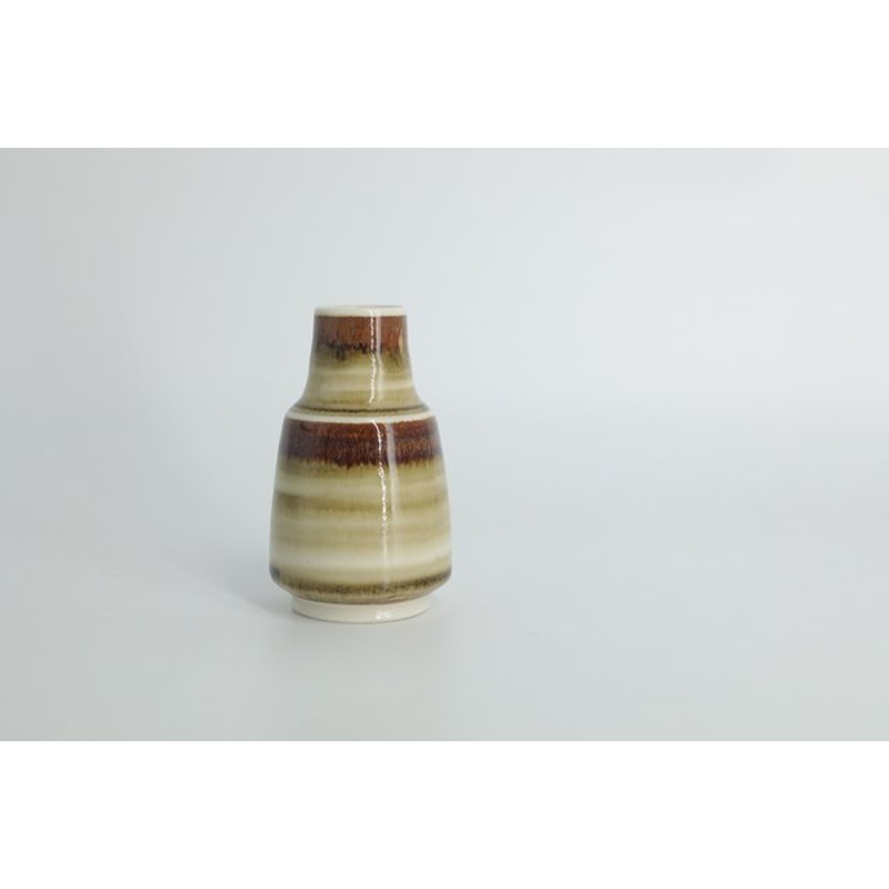 Small Scandinavian Brown Stoneware Vase by Gunnar Borg for Hgans Ceramics, 1960s for sale at Pamono