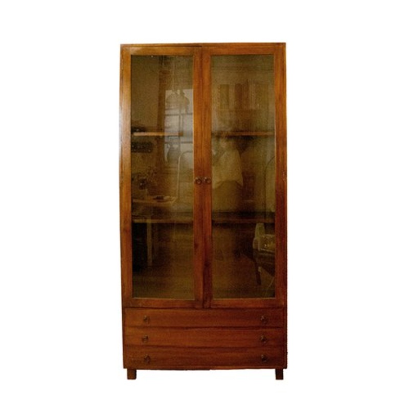Spanish Teak Display Cabinet, 1990s for sale at Pamono