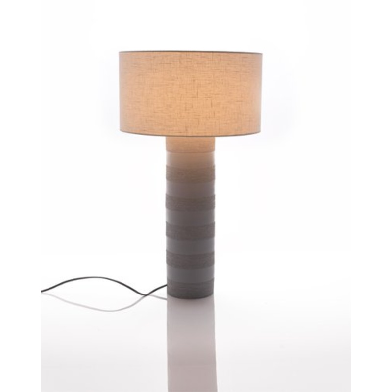 Stripes Ceramic Desk Lamp by Katia Langeard for sale at Pamono
