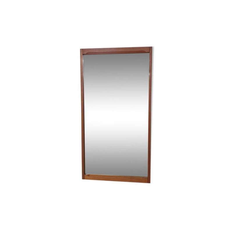 Teak Mirror by Aksel Kjersgaard, Denmark, 1960s for sale at Pamono