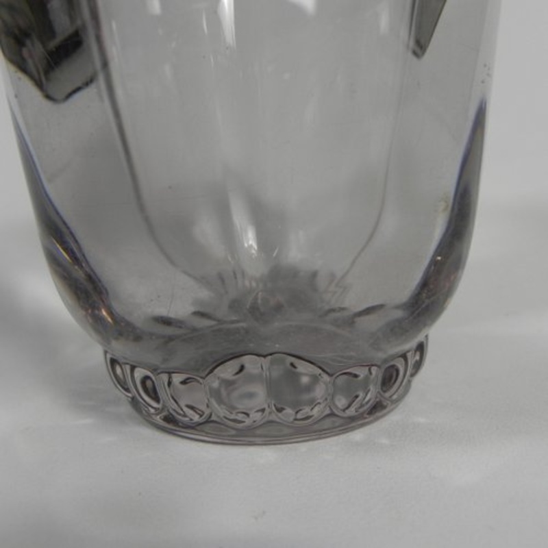 Thick-Walled Glass Vase in the style of Daum, 1950s for sale at Pamono