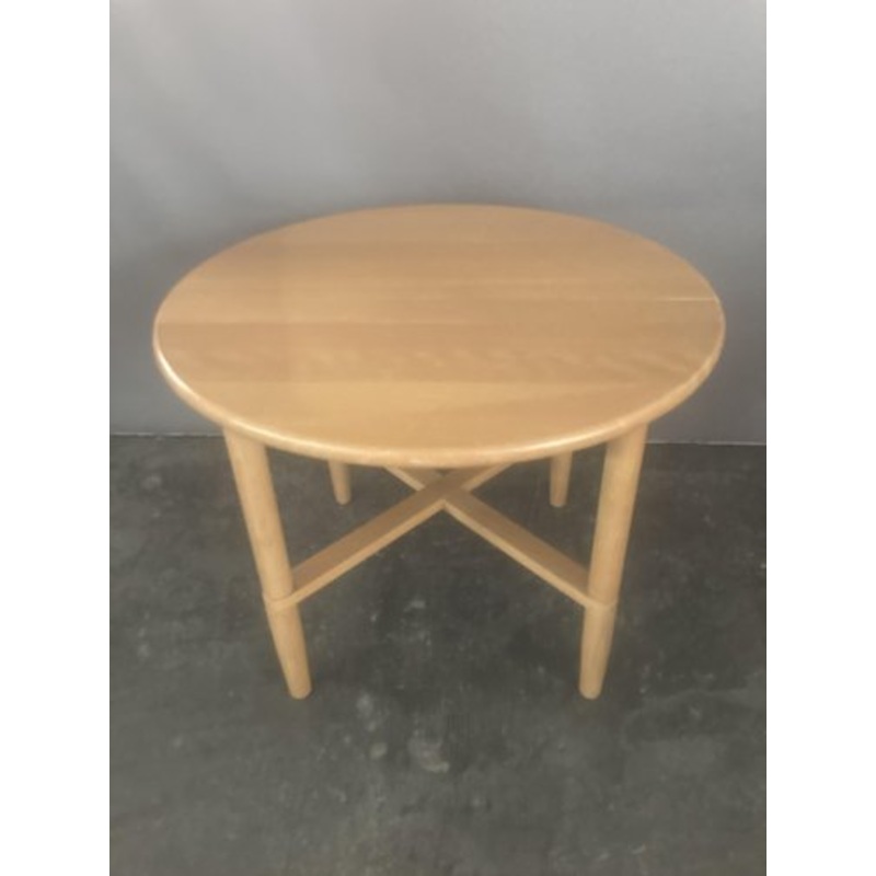 Vintage Round Side Table from Haslev Mbelsnedkeri, 1980s for sale at Pamono