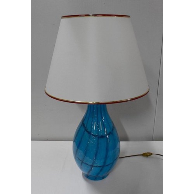 White & Blass Glass Table Lamp, 1950s for sale at Pamono