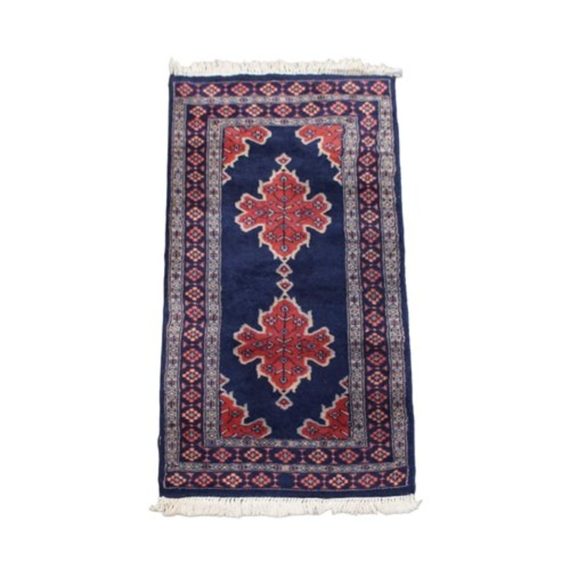 Dark Blue Rug in Wool for sale at Pamono