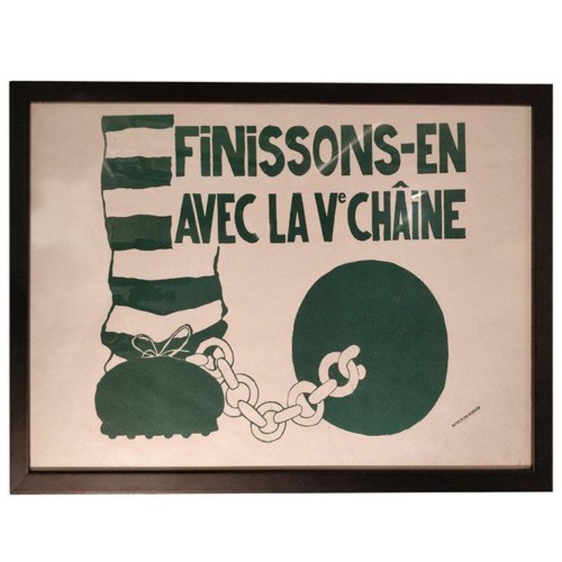 Framed Poster of May, 1968 for sale at Pamono