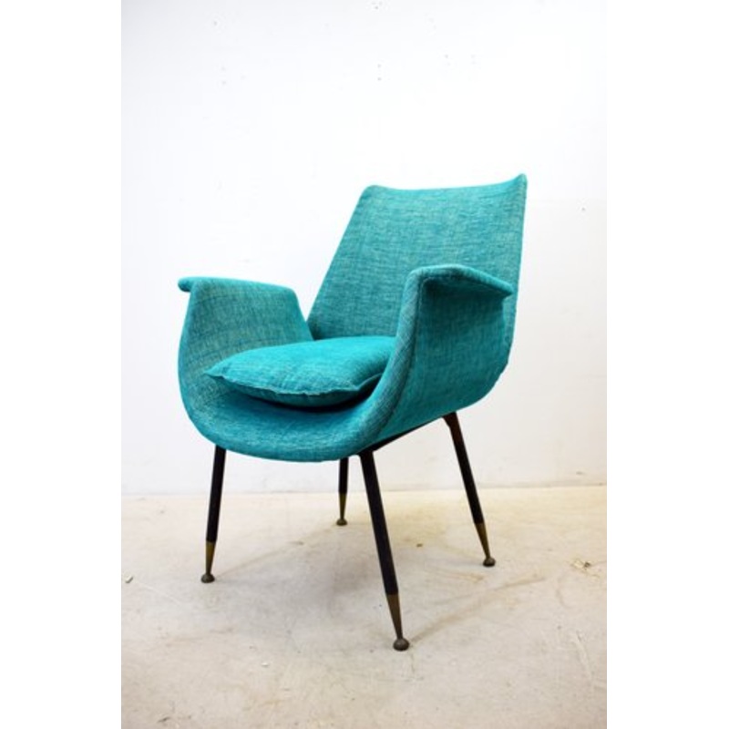 Italian Lounge Chair by Gastone Rinaldi, 1950s for sale at Pamono