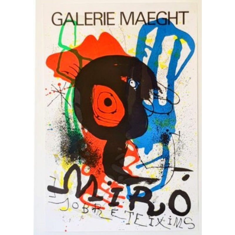 Joan Miro, Sobreteixims, 1973, Original Lithographic Poster, 1973 for sale at Pamono