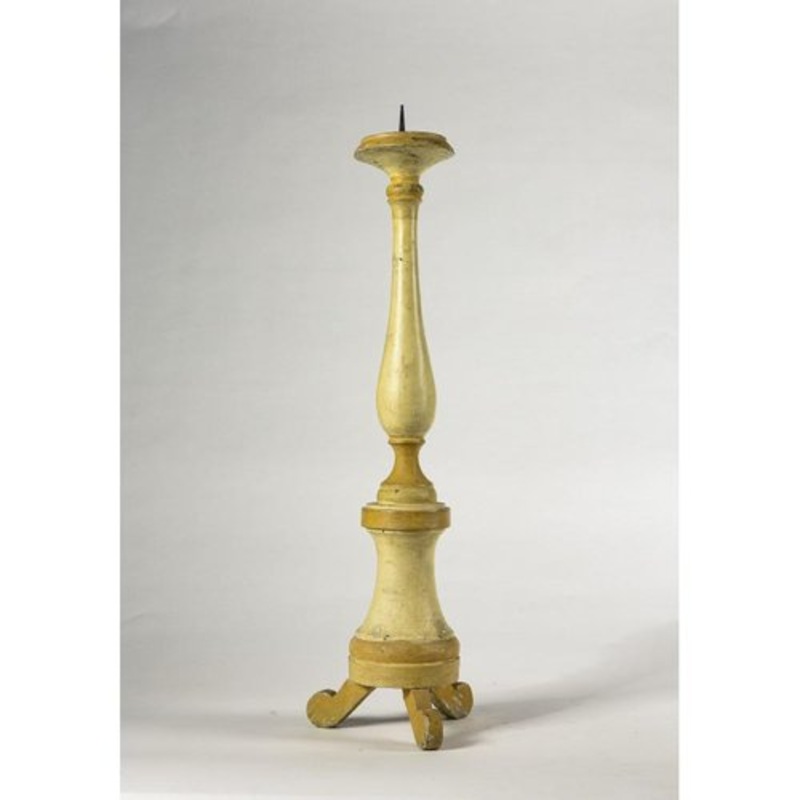 Lacquered Wood Candleholder, 1800s for sale at Pamono