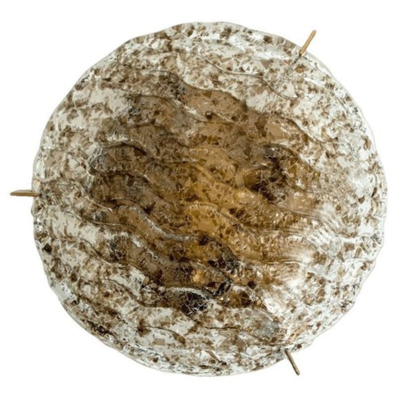 Large Murano Glass Flush Mount from Kaiser Idell / Kaiser Leuchten, Germany, 1960s for sale at Pamono