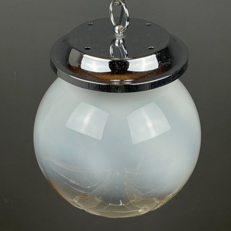Large Murano Glass Pendant Lamp from Mazzega, Italy, 1960s for sale at Pamono