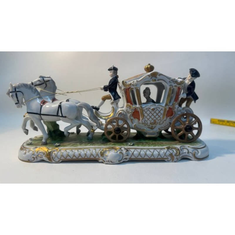 Large Porcelain Carriage from Unterweissbach, 1970s for sale at Pamono