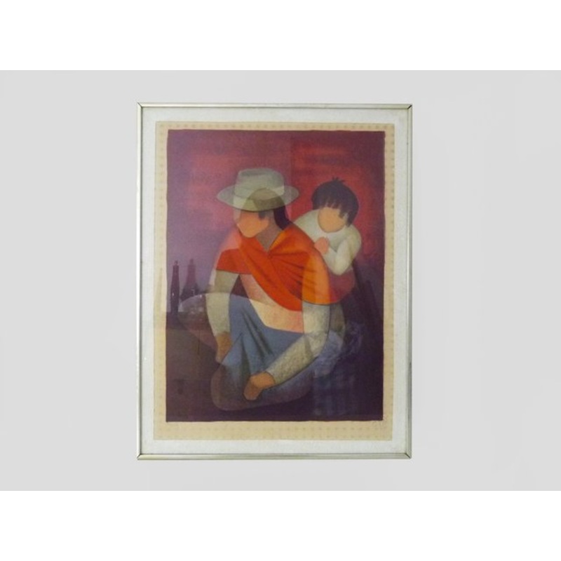 Louis Toffoli, Maternity, Lithograph, 1950s for sale at Pamono