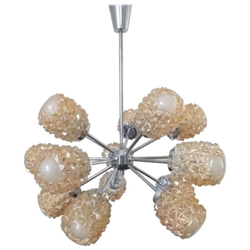 Mid-Century Atomic Sputnik Chandelier, Germany, 1970s for sale at Pamono
