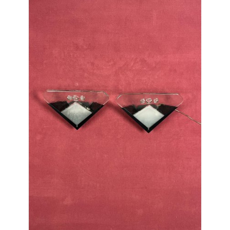 Murano Glass Wall Lamps, 1970s, Set of 2 for sale at Pamono-YST-2158526