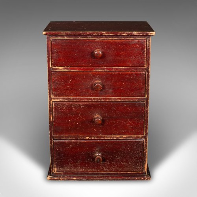 Small Antique Apothecary Chest of Drawers in Pine, 1910s for sale at Pamono