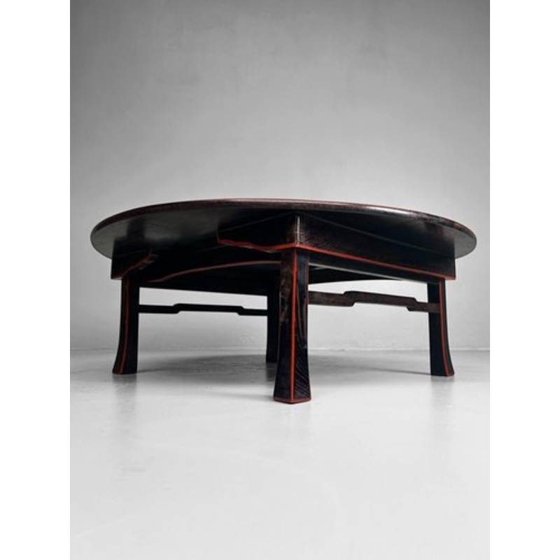 Taisho Round Low Table Shigeta Saitama, Japan, 1920s for sale at Pamono