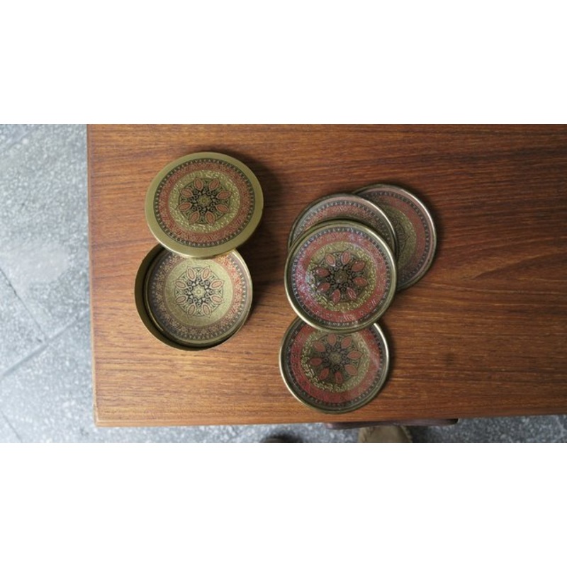 Vintage Brass Washers, Set of 6 for sale at Pamono