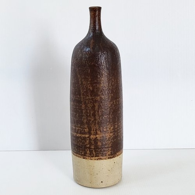 Vintage French Bottle-Shaped Vase in Ceramic from Biot, 1960s for sale at Pamono