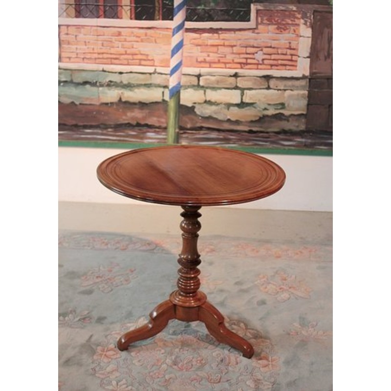 Antique Louis Philippe Blond Cherry Wood Side Table for sale at Pamono