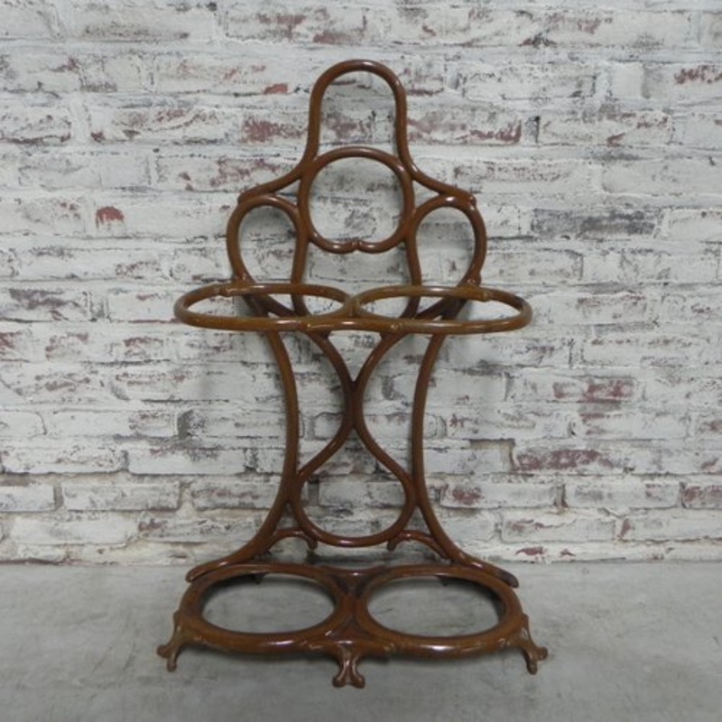 Art Nouveau Cast Iron Umbrella Stand from Fonderie Corneau Alfred for sale at Pamono